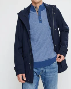 Parka à capuche Nylon Travel bleu marine