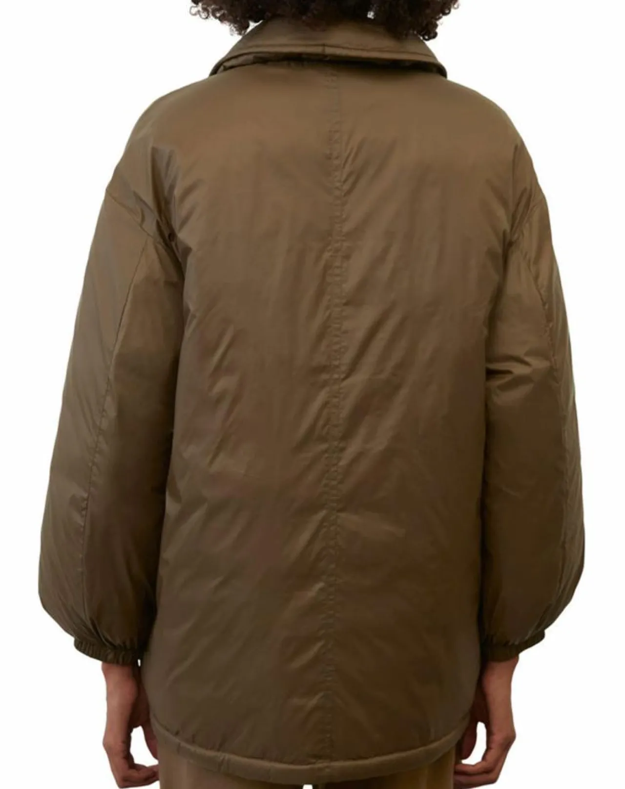 Parka boutons nylon marron