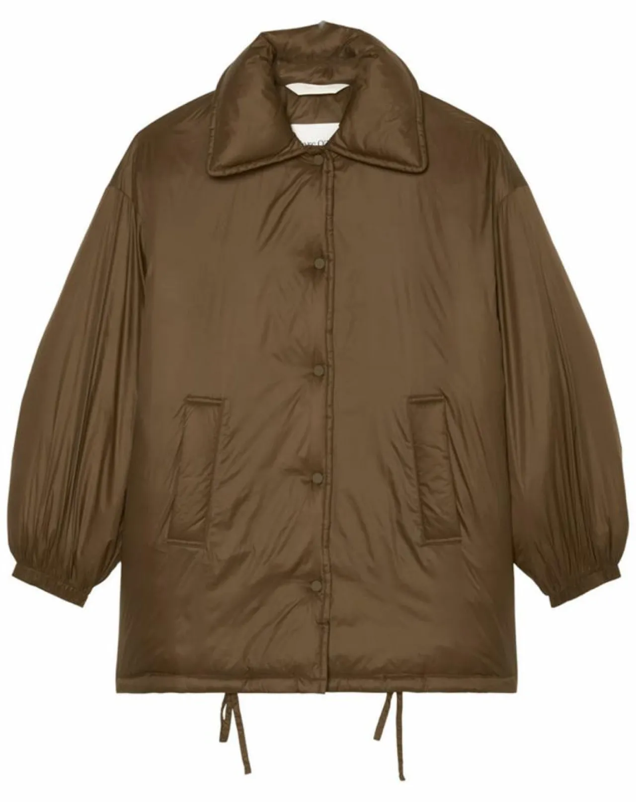 Parka boutons nylon marron