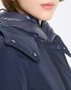 Parka courte et cintrée Thermore bleu marine