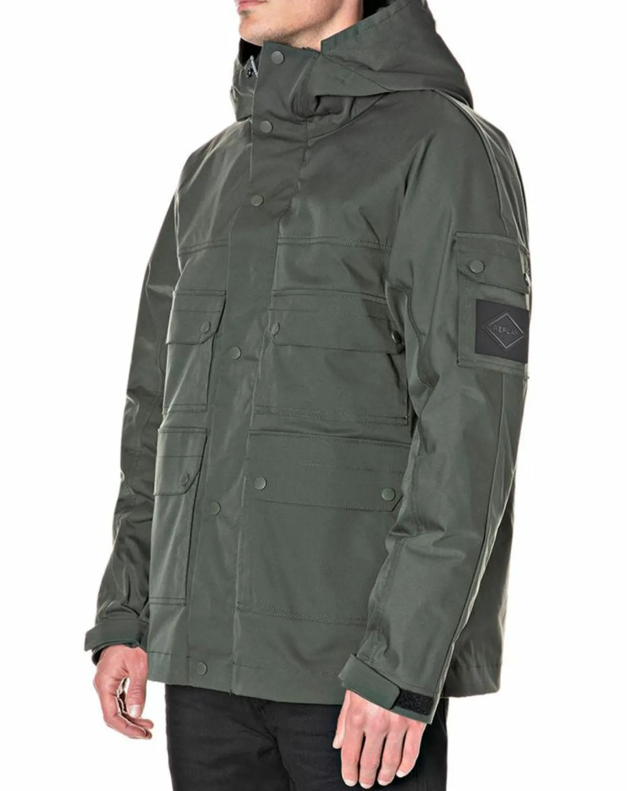 Parka courte Raptor Pocket verte