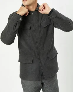 Parka de ville en Laine mélangée Velo grise