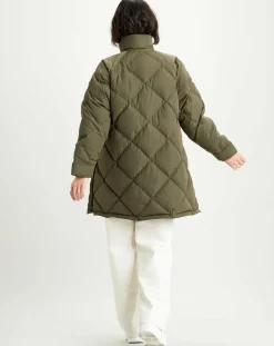 Parka Diamond matelassée verte