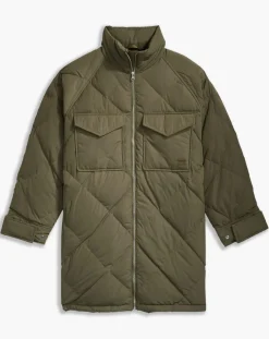 Parka Diamond matelassée verte