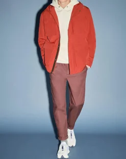 Parka droite Napocket avec doudoune amovible matelassée sans manches rouille