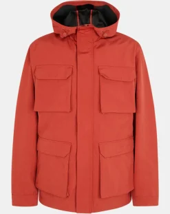 Parka droite Napocket avec doudoune amovible matelassée sans manches rouille