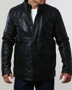 Parka en Cuir Aron noire