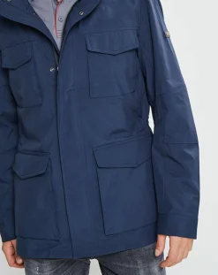 Parka en Nylon bleue