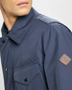 Parka imperméable légère bleu marine