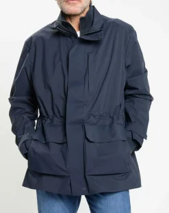 Parka imperméable Technique Vélo bleu marine