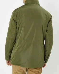 Parka légère à capuche kaki