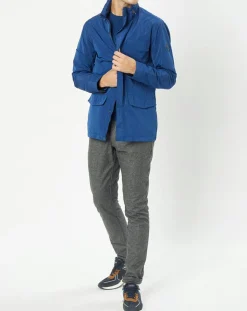 Parka légère bleue