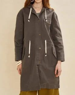 Parka légère en Toile de coton Vavin gris charbon