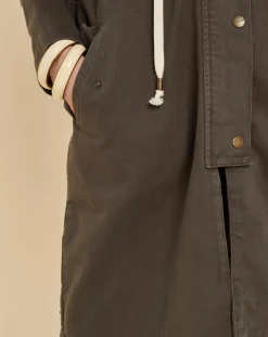 Parka légère en Toile de coton Vavin gris charbon