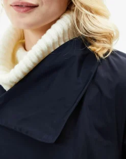 Parka légère réversible Manna bleu marine/noir