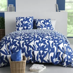 Parure de housse de couette Nereide bleue