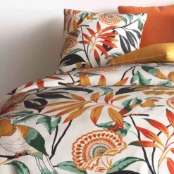 Parure de housse de couette Ninon orange