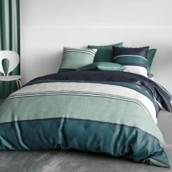Parure housse de couette Antika bleu/vert