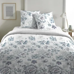 Parure housse de couette 100% Percale de Coton ambre