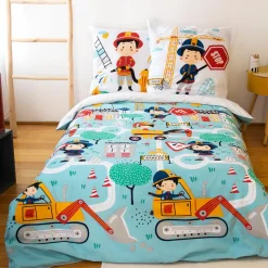 Parure Housse de Couette Adouci Fuego bleue