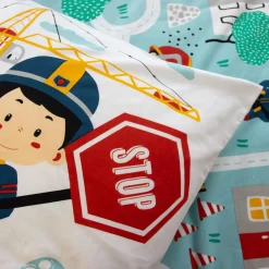 Parure Housse de Couette Adouci Fuego bleue