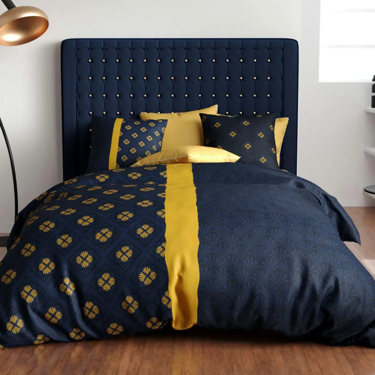 Parure Housse de Couette 3pcs 100%coton 57fils nil