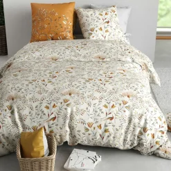 Parure Housse de Couette 3pcs 100% Coton 57fils demil