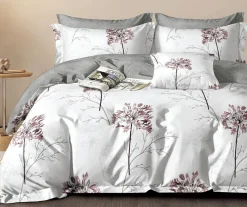 Parure housse de couette100% Percale de Coton blanche