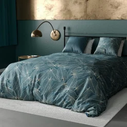 Parure housse de couette Cohiba bleue