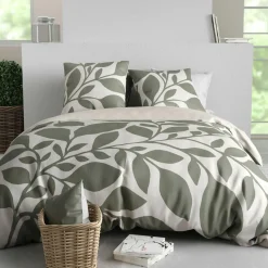 Parure housse de couette Nais grise - 240x220 cm