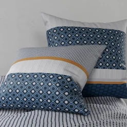 Parure housse de couette Zante bleue