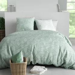 Parure Housse de Couette verte