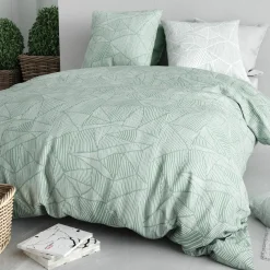 Parure Housse de Couette verte