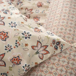 Parure housse de couette Denia blanche - 240x220 cm