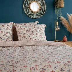 Parure housse de couette Denia blanche - 240x220 cm