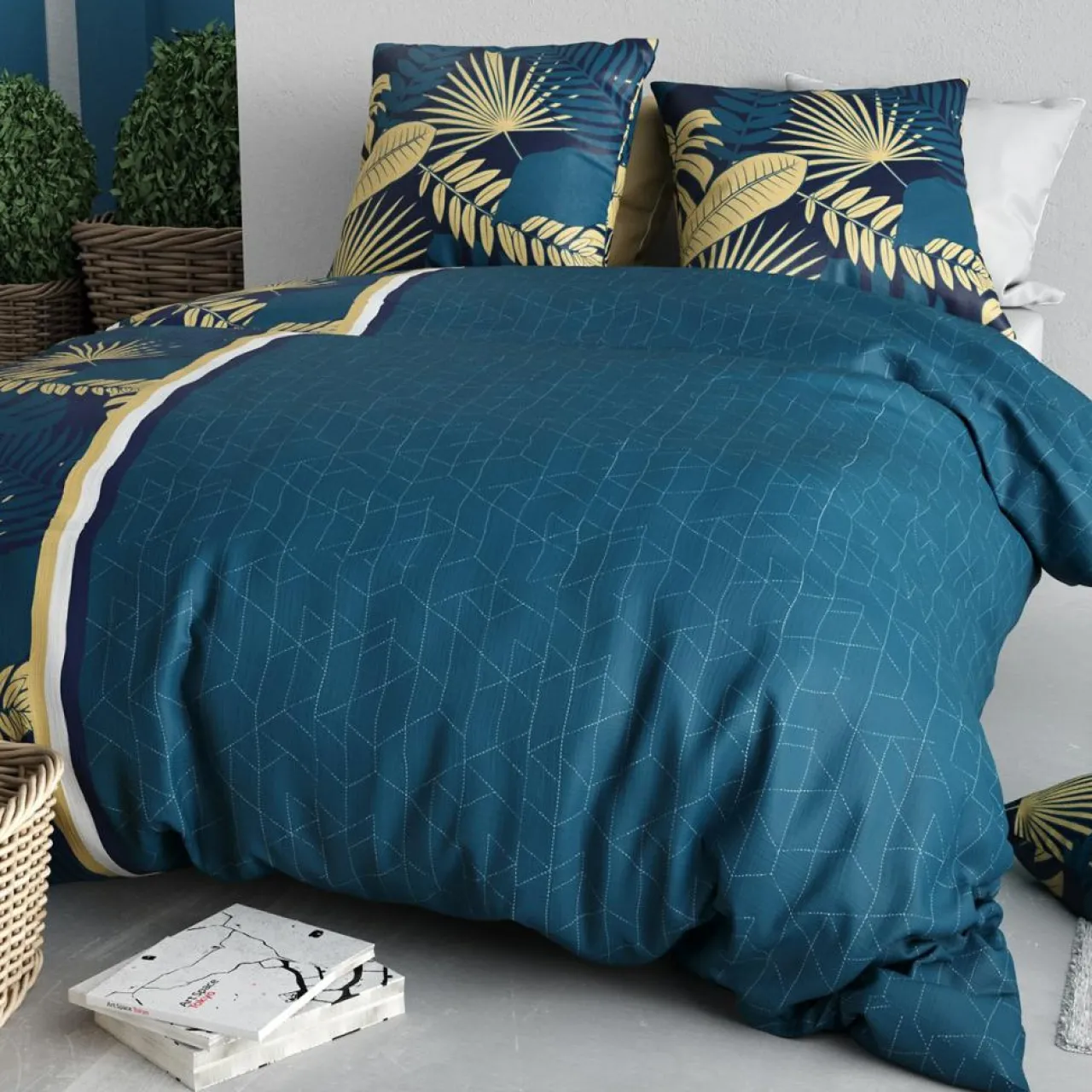 Parure Housse de Couette Tropeal multicolore