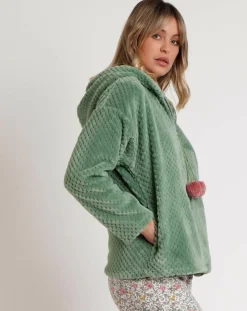 Peignoir Art is Life Mod B vert feuille