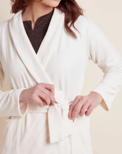 Peignoir en Velours Paola écru