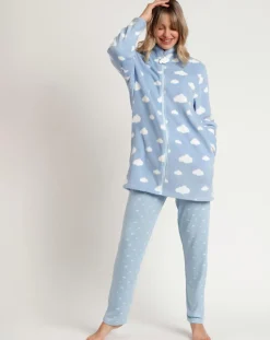 Peignoir It's Time to Sleep bleu