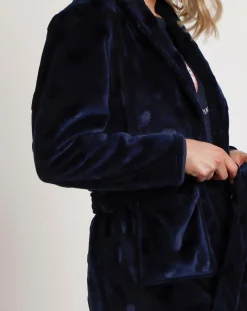 Peignoir You Are So Loved E bleu marine