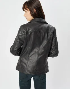 Perfecto en Cuir Alexine noir