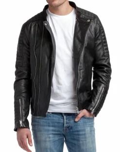 Perfecto en Cuir Eido noir