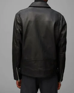 Perfecto en Cuir Grainé noir