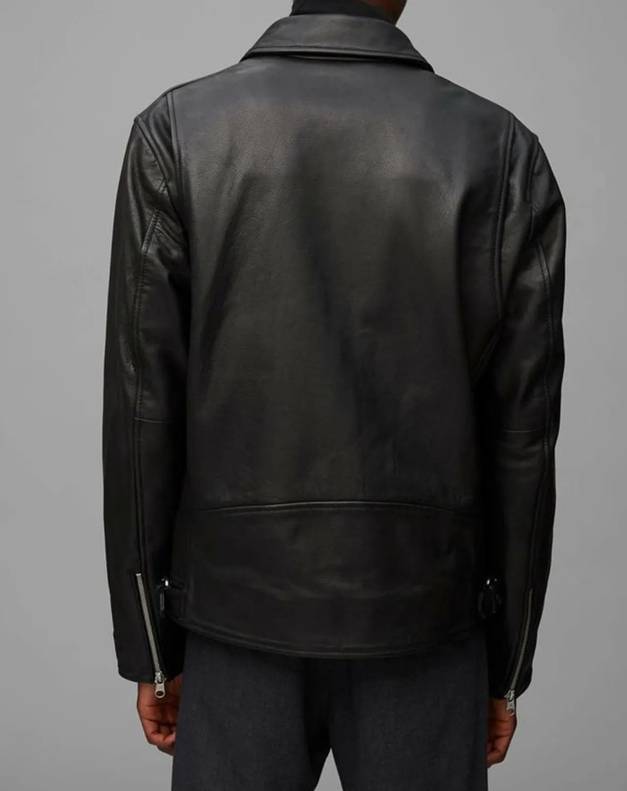 Perfecto en Cuir Grainé noir