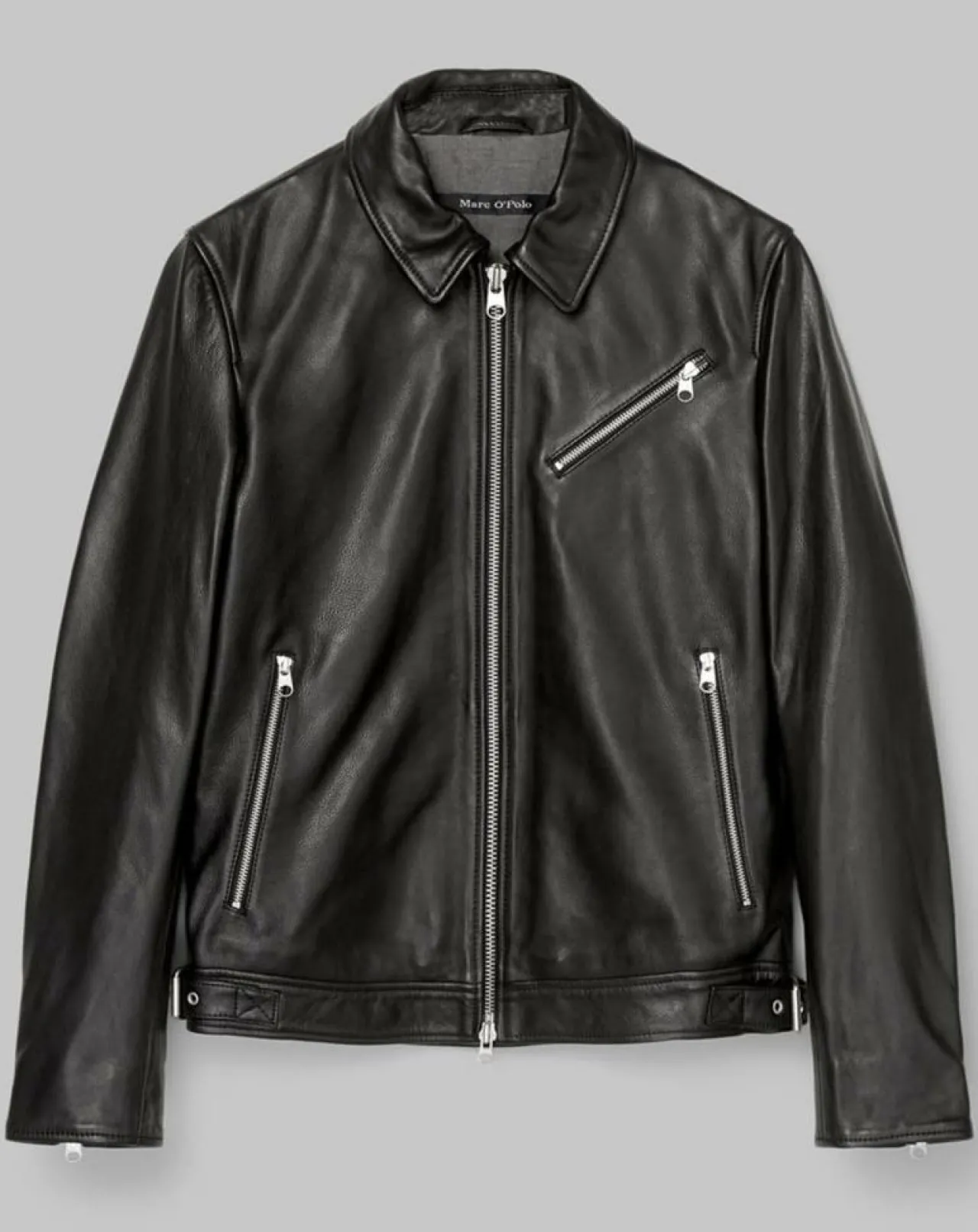 Perfecto en Cuir Grainé noir