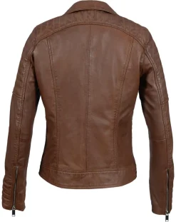 Perfecto en Cuir Jessy cognac