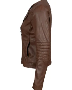 Perfecto en Cuir Jorgia cognac