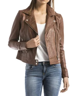 Perfecto en Cuir Loire cognac