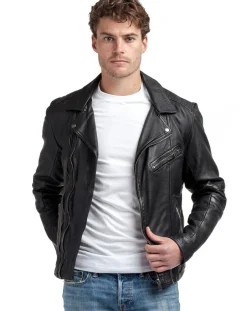 Perfecto en Cuir Ross noir