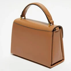 Petit sac à main en Cuir Lana sable - 18,5x13x8 cm